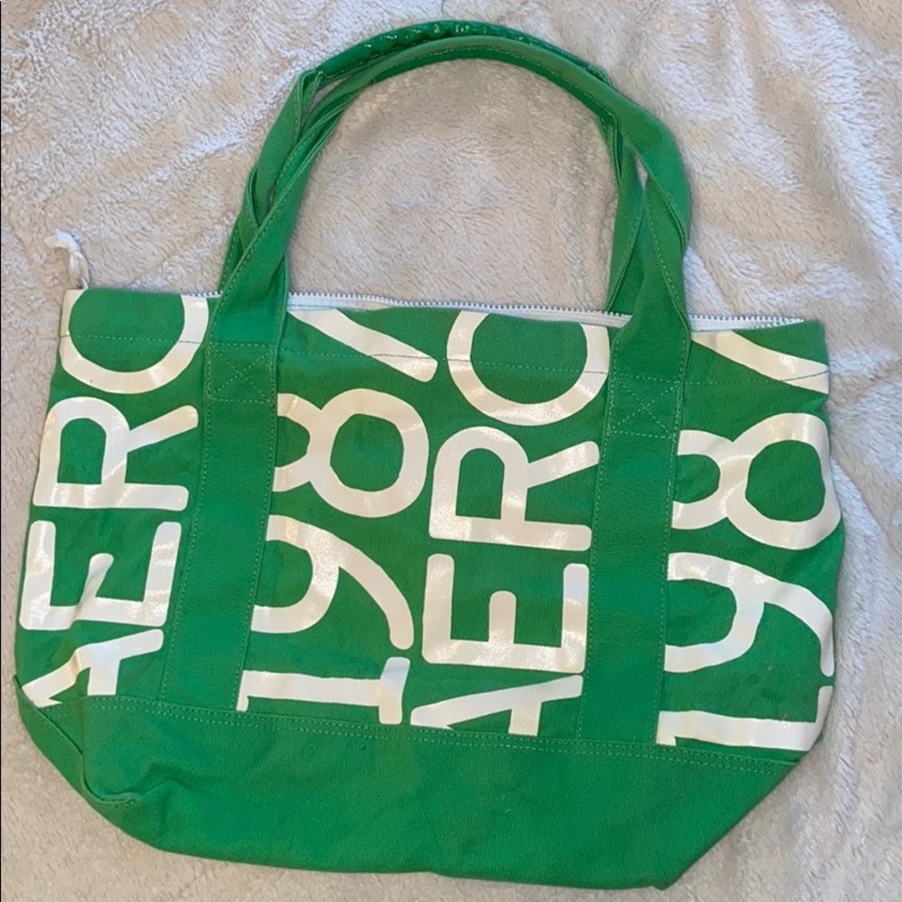 Aero green beach bag